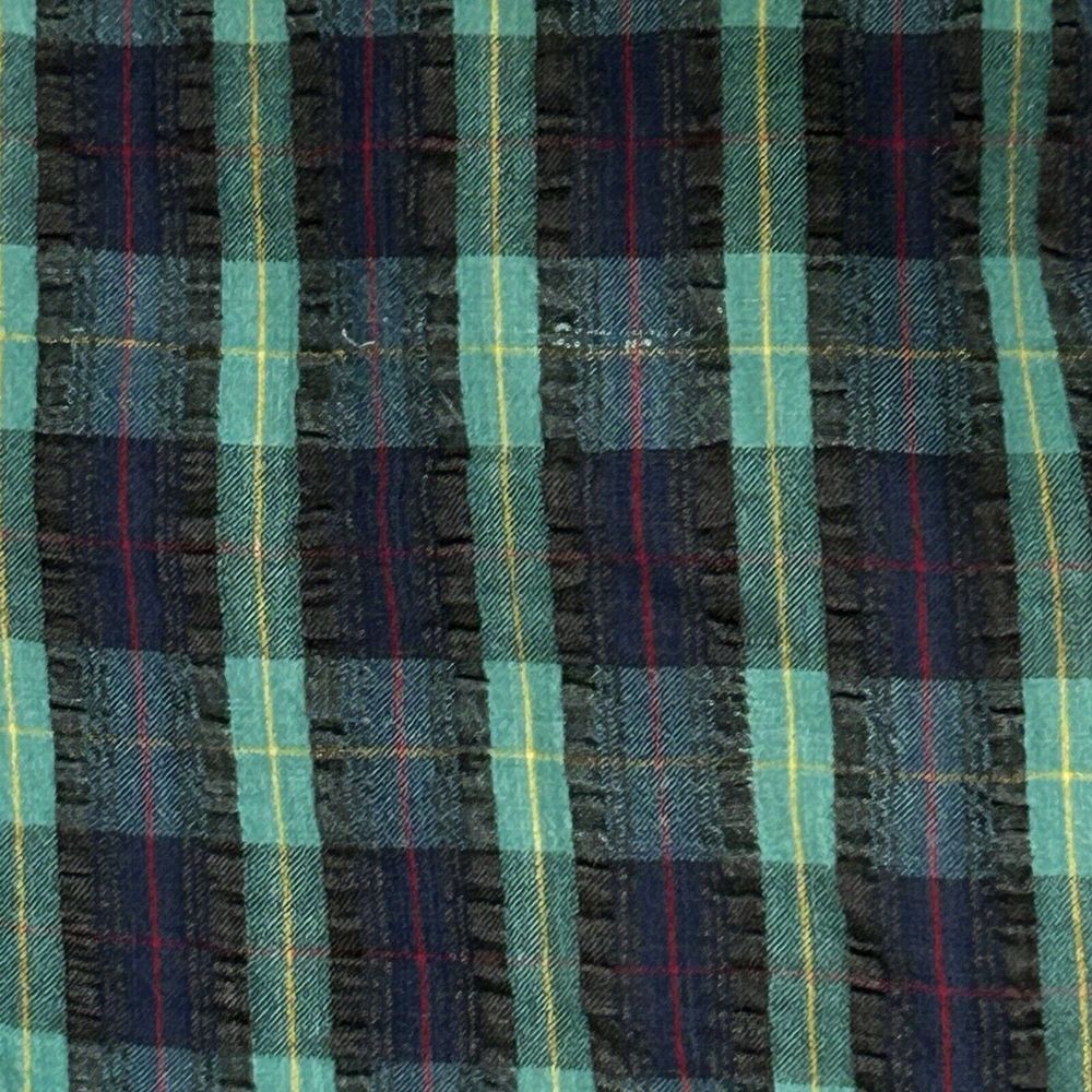 VTG Orvis Women's Seersucker Green Navy Plaid Pant & Full Zip Lightweight Sz‎ PM - Picture 5 of 16